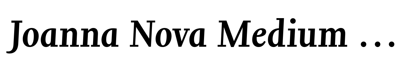 Joanna Nova Medium Italic